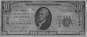 Farmers National Bank of Hillsboro note