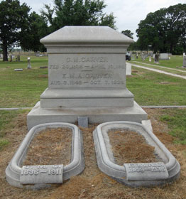 Graves of Colmon and Emmeline Carver