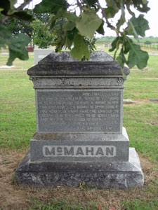 Graves of A.G. and Hattie K. McMahan