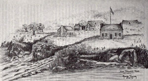 Artist's conception of Fort Graham