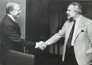 Jack Loftis and President Jimmy Carter